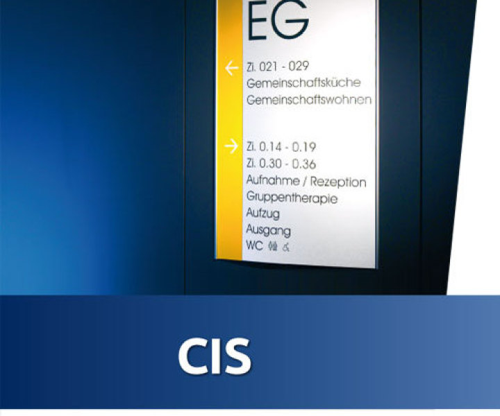 das CIS Schildersystem ist ein System zur Selbstbeschriftung mittels Einleger