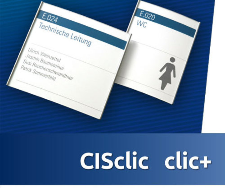 CISclic Schilder leicht gewölbt und in Standardformaten DIN A4 usw.